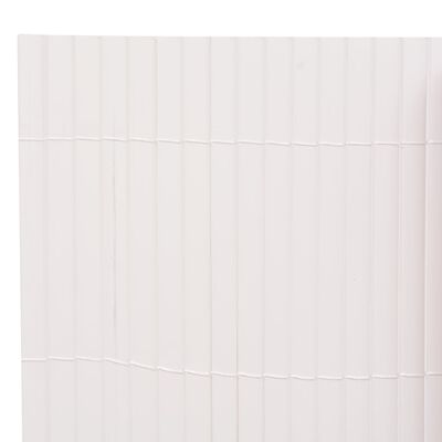 vidaXL Recinzione da Giardino a Doppio Lato 110x500 cm Bianca