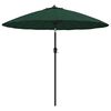 vidaXL Ombrellone da Esterni con Palo in Alluminio 250 cm Verde