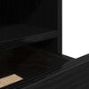 vidaXL Comodino 2 pcs Rovere nero 40 x 39 x 48.5 cm Legno multistrato