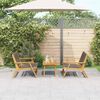 vidaXL Sedie da Giardino con Tavolo 3 pcs Grigio