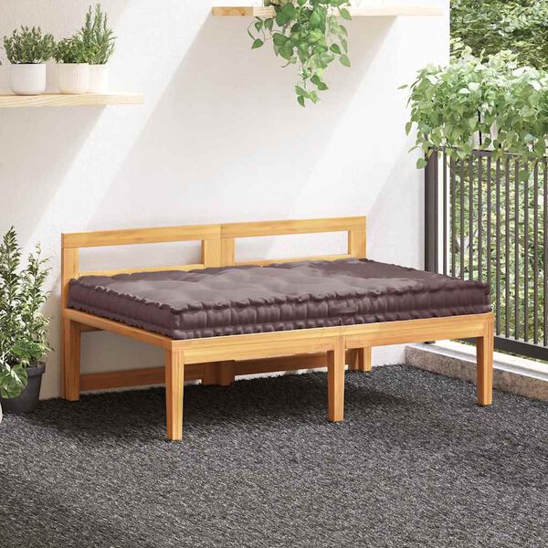 vidaXL Cuscino per Pallet e Pavimento in Cotone 120x80x10 cm Talpa