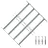 vidaXL Grate per Finestre Regolabili 4 Barre Trasversali 500-650 mm