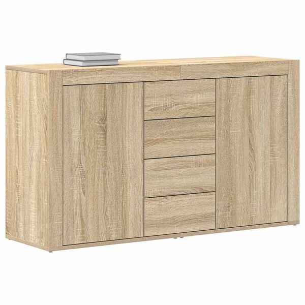 vidaXL Credenza Rovere Sonoma 120 x 36 x 69 cm Legno multistrato