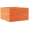 vidaXL Fioriera Giardino Marrone Cera 80x80x45,5cm Legno Massello Pino