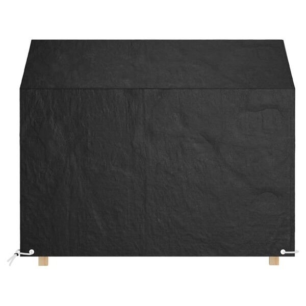 vidaXL Copri Panca da Giardino 8 Occhielli 160x70x70/88 cm Polietilene