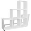 vidaXL Libreria Scalare / Scaffale Espositore 107 cm Bianco