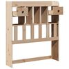vidaXL Testiera con Ripiani 75 cm in Legno Massello di Pino