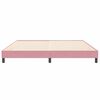 vidaXL Letto a Molle senza Materasso Rosa 200x220 cm in Velluto