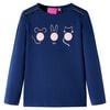Maglietta da Bambino a Maniche Lunghe Blu Marino 116