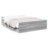 vidaXL Giroletto Cassetti Grigio Sonoma 135x190 cm Legno Multistrato