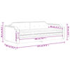 vidaXL Divano Letto con Materasso Tortora 80x200 cm in Tessuto