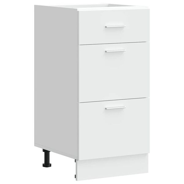 vidaXL Armadio Inferiore “Lyon” Bianco 40x46x81,5 cm