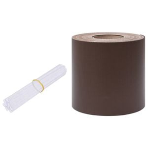 vidaXL Recinzione Frangivento da Giardino PVC 35x0,19 m Marrone