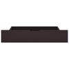 vidaXL Giroletto con 2 Cassetti Marrone Scuro 200x200 cm Massello Pino