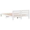 vidaXL Letto senza Materasso Bianco 120x190 cm Legno Massello di Pino
