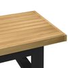 vidaXL Tavolino NOAIN Gambe a Forma di U 120x60x40cm in Legno Massello