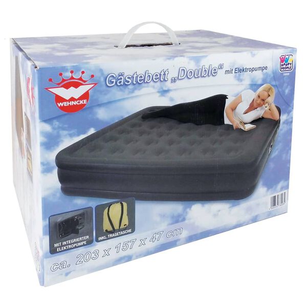 Happy People Letto ad Aria con Pompa Double 203x157x47 cm Antracite