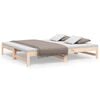 vidaXL Dormeuse Estraibile 90x190 cm Legno Massello di Pino