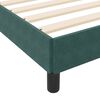 vidaXL Letto a molle con materasso Verde Scuro 120 x 220 cm Tessuto