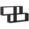 vidaXL Scaffale da parete A parete Nero Legno ingegnerizzato