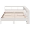 vidaXL Letto Libreria senza Materasso Bianco 160x200 cm Legno di Pino