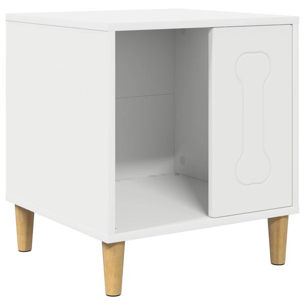 vidaXL Cuccia per cani Bianco 44 x 42 x 49 cm Legno multistrato