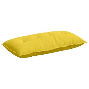 vidaXL Cuscino per Schiena Giallo Chiaro 100 x 19 x 50 cm Tessuto