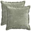 vidaXL Federa 2 pz HOUTEN Verde 30 x 30 cm Tessuto Chenille