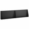vidaXL Muro di contenimento 2 pz 80 x 12 x 30 cm Acciaio Nero