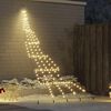 vidaXL Albero di Natale LED con picchetti per il terreno 306 cm