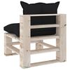 vidaXL Salotto Giardino in Pallet con Cuscini 4 pz in Legno di Pino