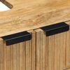 vidaXL Mobile Lavabo da Bagno Marrone 62x33x58 cm Legno Massello Mango