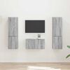 vidaXL Set mobile TV 5 pcs Grigio Sonoma Legno multistrato