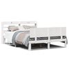 vidaXL Bed Frame 2 pz Bianco 150 x 200 cm Solid Pine Wood, Plywood