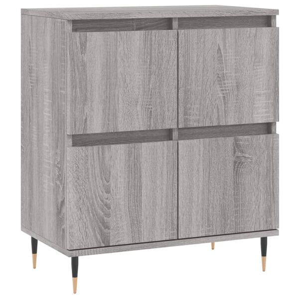 vidaXL Credenza Grigio Sonoma 60x35x70 cm in Legno Multistrato