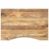 vidaXL Piano Scrivania con Curva 100x60x2,5cm Massello Grezzo di Mango