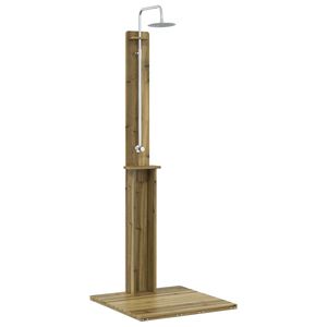 vidaXL Doccia da esterno 206 cm Naturale