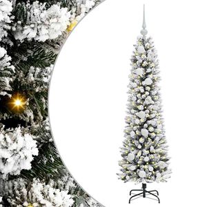 vidaXL Albero di Natale artificiale con 150 LED Bianco 120 cm