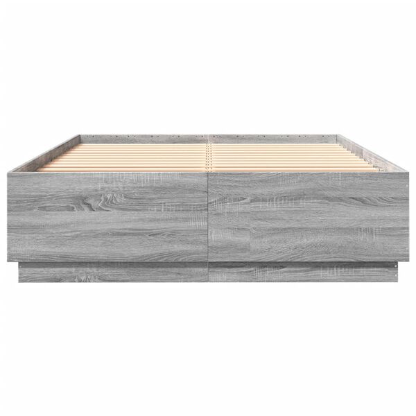 vidaXL Giroletto Grigio Sonoma 150x200 cm in Legno Multistrato