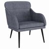 vidaXL Poltrona Grigio Scuro 63x76x80 cm Velluto