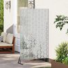 vidaXL Schermo per Privacy Grigio 100 x 50 x 180 cm Acciaio