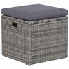 vidaXL Set Divani da Giardino 6 pz con Cuscini in Polyrattan Grigio