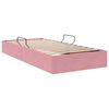 vidaXL Letto con Contenitore Rosa 90 x 190 cm Velluto