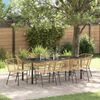vidaXL Set da Pranzo per Giardino 9 pcs Marrone polyrattan