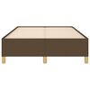 vidaXL Giroletto senza Materasso Marrone Scuro 120x200 cm Tessuto