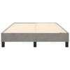 vidaXL Struttura Letto a Rete a Molle Grigio Chiaro 120x200 cm Velluto