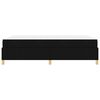vidaXL Struttura del letto con materasso Nero 160 x 200 cm Tessuto