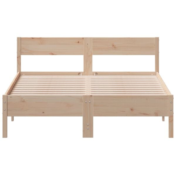 vidaXL Letto senza Materasso 140x190 cm in Legno Massello di Pino