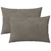 vidaXL Cuscino con cuscino HEERLEN 2 pz Grigio Chiaro Velluto