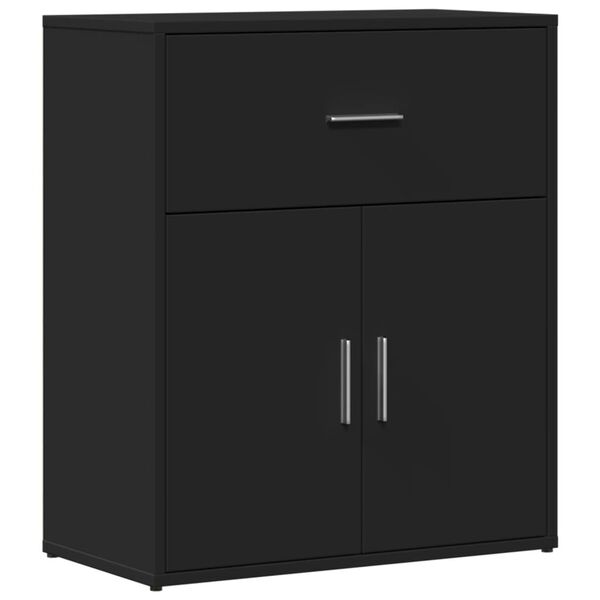vidaXL Credenza Nero 60x31x70 cm in Legno Multistrato